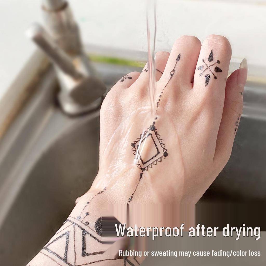 Хэллоуинская ручка-временная татуировка для начинающих - Легко смываемый маркер для кожи для боди-арта