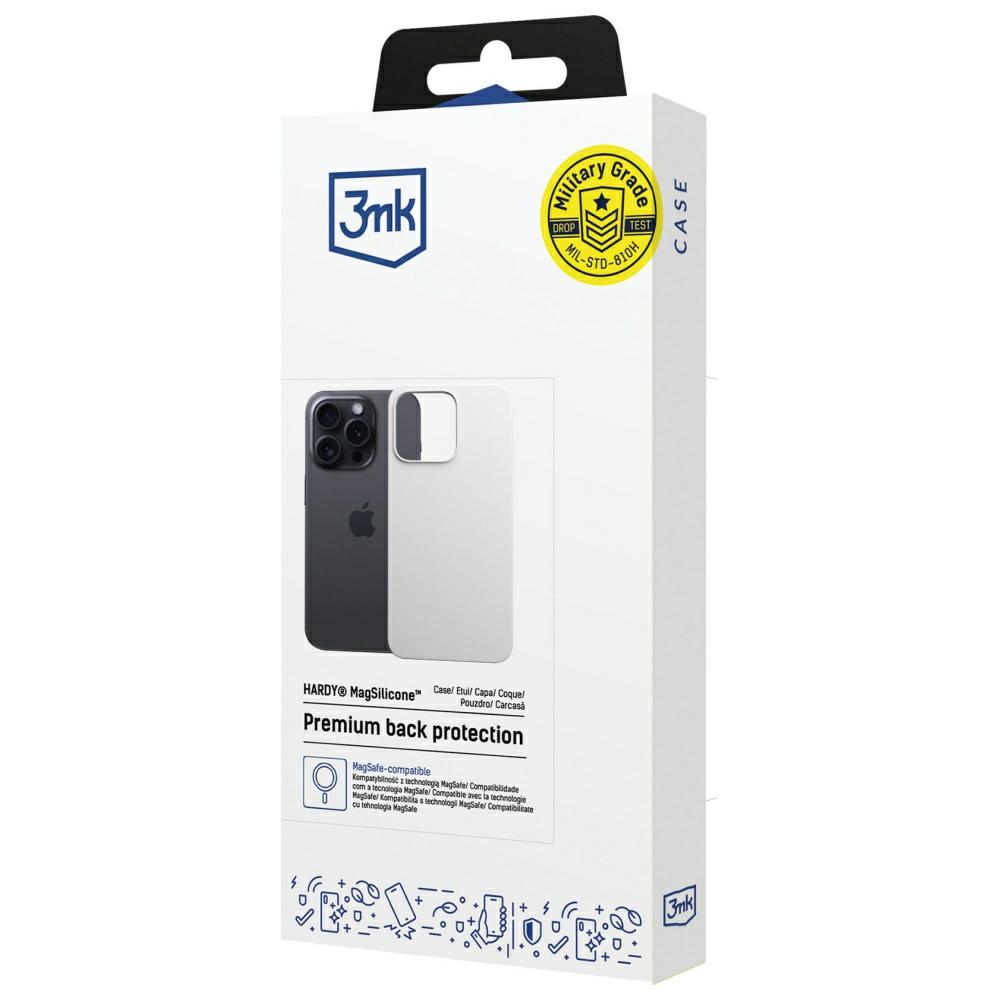 Etui 3Mk Hardy Magsilicone Do Iphone 16 Pro Max Biały