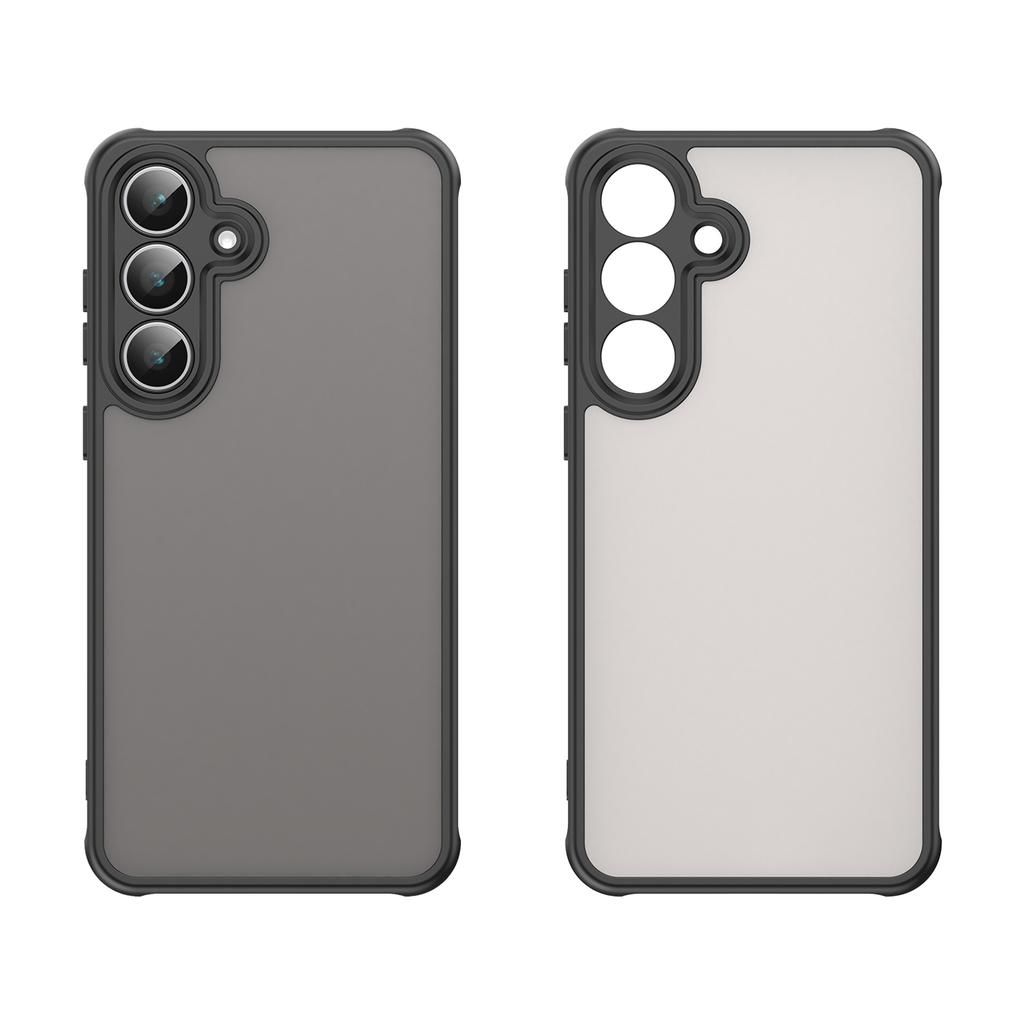 Для Samsung Galaxy S25 FE Чехол Ударопрочный С подушками безопасности Матовый Полупрозрачный ПК+ТПУ Задняя крышка телефона