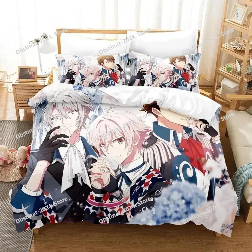 3D Аниме Игра IDOLiSH7 Комплект постельного белья Односпальный Двуспальный Принт Комплект для кровати С наволочкой Пододеяльник Односпальный Двуспальный Queen Super King Size