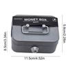 Money Safe Box Lockable Cash Box With Key Portable Piggy Box Made Of Metal Small Security Lock Box Sturdy Coin Boxes For Kids