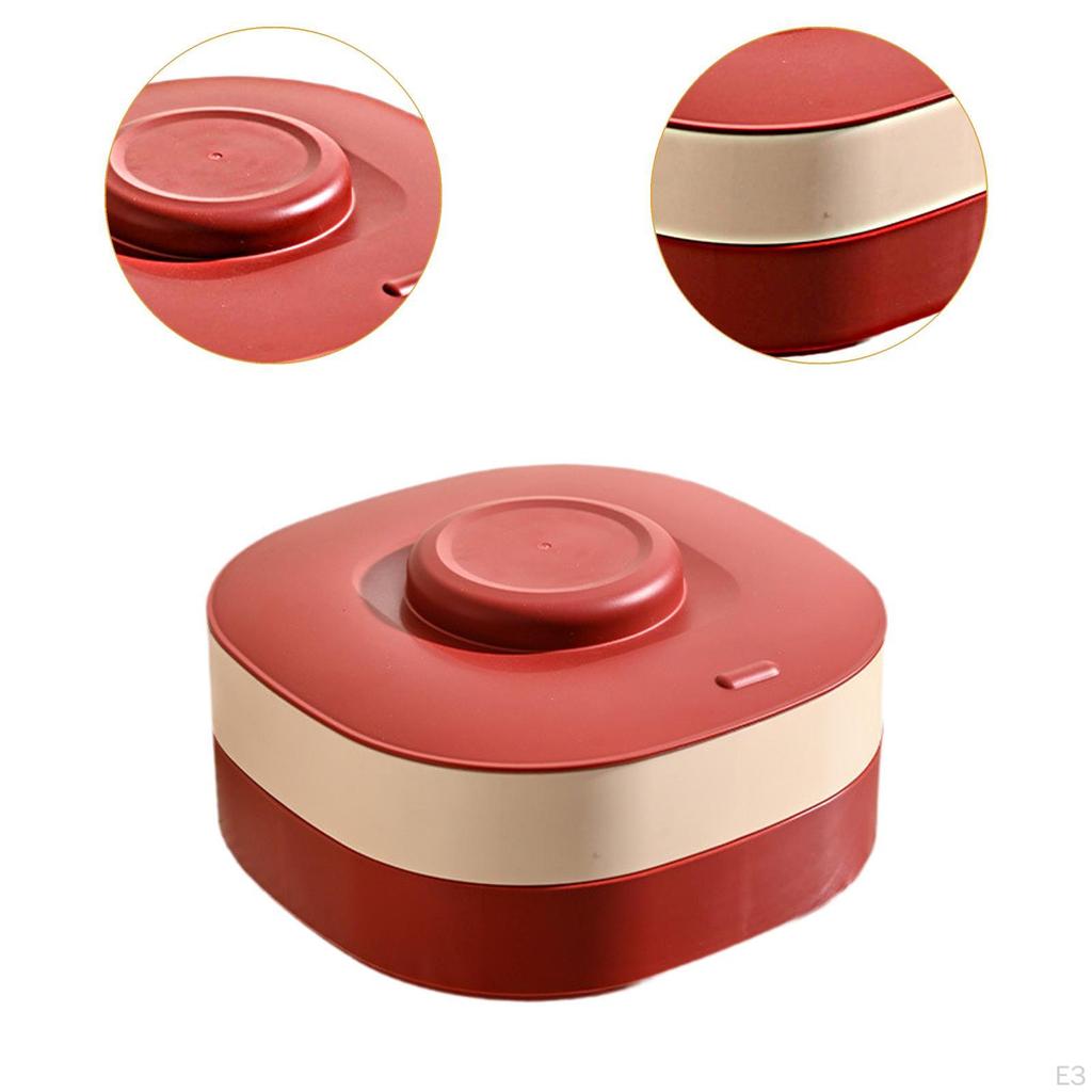 Разделенный поднос для закусок, пылезащитный контейнер для орехов и конфет с крышкой для