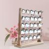 Earrings Organizer Stand Jewelry Display Wood Earring Holder with Hooks for Ear