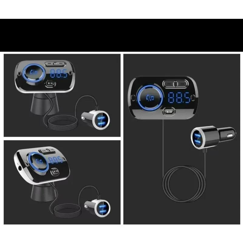 USB Быстрое Зарядное Устройство QC3.0 Автоаксессуары FM Модуль Автомобильный FM Передатчик Handsfree Беспроводной Bluetooth 5.0 Автомобильный Комплект MP3 Музыкальный Плеер
