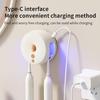 УФ Санитайзер для зубных щеток 2 слота USB перезаряжаемый без сверления портативный для дома, путешествий, ванной комнаты, настенный электрический держатель для зубных щеток, очиститель
