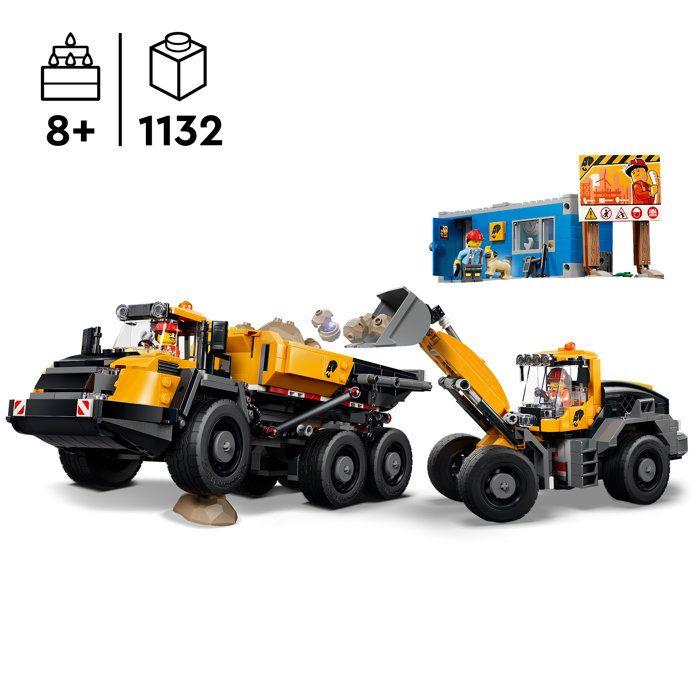 LEGO City 60494 Le Camion-Benne et la Chargeuse Frontale - Jeu pour Garçon ou Fille 8 ans