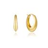 hyeres-lor champagne moon silver (Y) gout oval earrings M HL2E19242Y9XXX