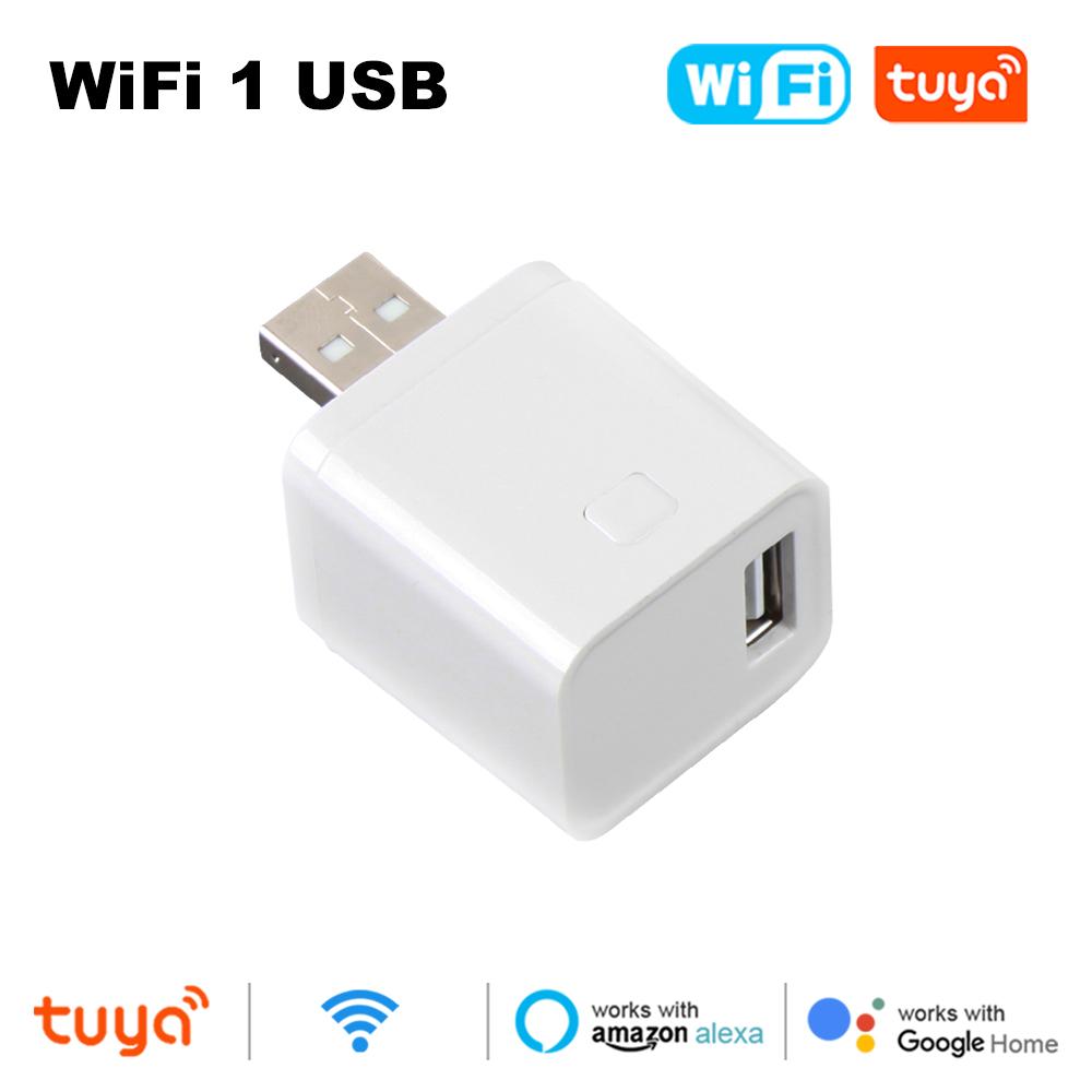 Tuya 1/2/3 Gang Smart USB Adapter WiFi Zigbee Plug APP Timing Control Switch 5V Mini DIY Controller Works With Alexa Google Home