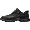 G.N.Shi Jia Men's Shoes, Autumn And Winter Warm Casual Leather Shoes, Fleece-Lined Thick Low-Top Martin Boots, Retro Distressed Work Boots for Me