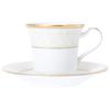 Американская чашка-блюдце Noritake 220 куб. см. Белый дворец 2 костяного фарфора и (Парный набор) Р59589/4753