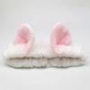 Cute Cat Ears Headbands for Women Girls Facial Spa Headband Coral Fleece Cosmetic Makeup Hairbands Washing Face Headwrap Skincare Hair Accessories
