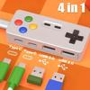 Портативный креативный USB-хаб 4-в-1, USB-расширитель с 2 портами Type-C и 2 портами USB, Plug and Play без драйверов