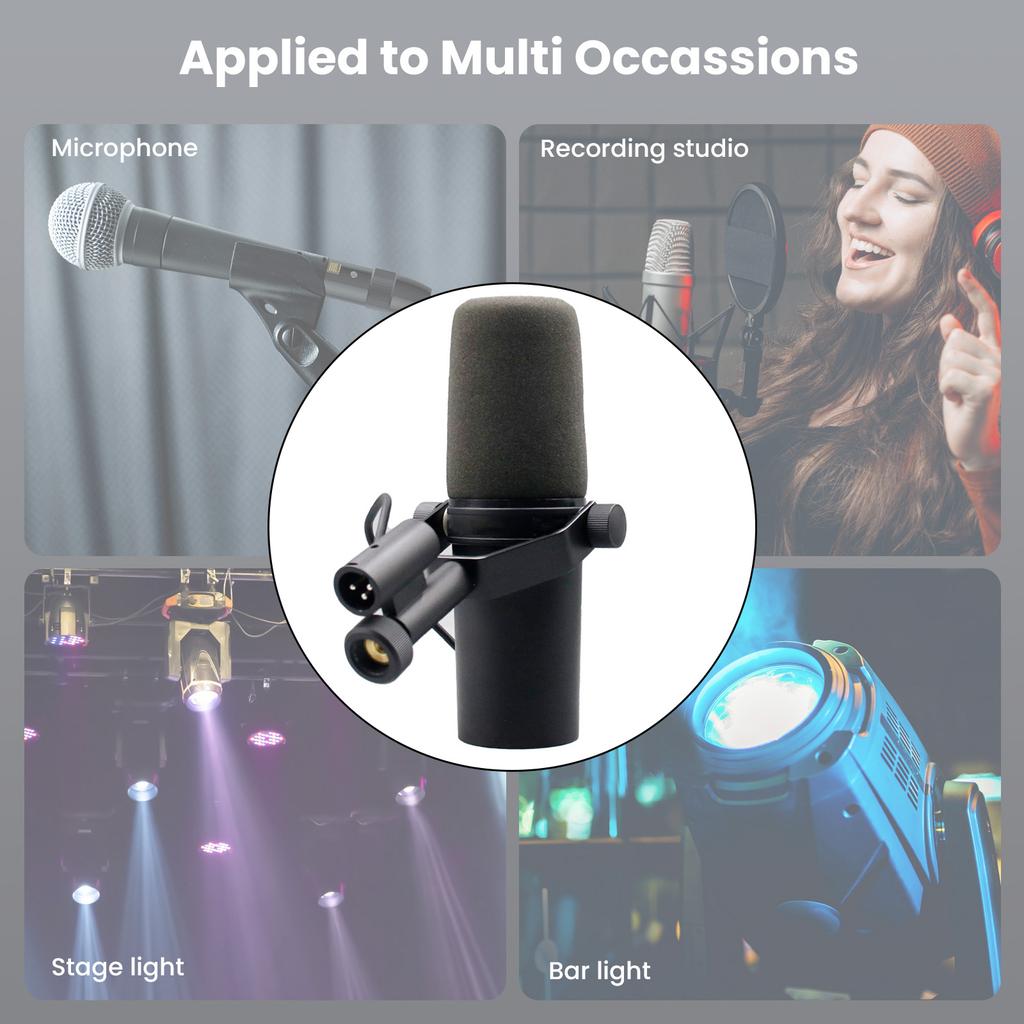 Professional Dynamic Vocal Microphone SM7B with Smooth Frequency Response for Studio Recording and Broadcasting