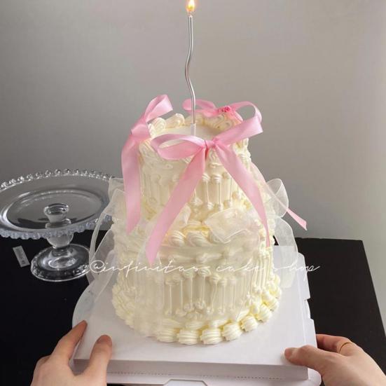 10 шт. бант для украшения торта бант-узел для украшения торта бант для торта в форме сердца винтажный торт домашний праздник вечеринки