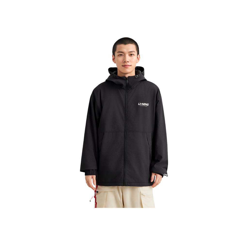 Li Ning Серия спортивного образа жизни Флис Удобный Теплый Простой Толстовка на молнии Повседневная Ветровка Унисекс верхняя одежда AFDVG11-6