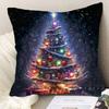 1 шт. Наволочки на подушки с рождественской елкой для дома, чехол на подушку для дивана, новогодние подарки, украшения для вечеринки, орнаменты..