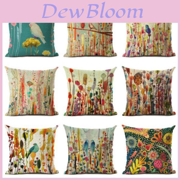 Timeless Design Watercolor Art Polyester Throw Pillow Case For Cozy Living Spaces