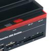 Док-станция для жестких дисков USB2.0 to IDE/SATA с поддержкой двух дисков, многофункциональная, со светодиодными индикаторами, кардридером, 2 портами USB2.0 для WinXP/Vista/7/8/10 Linux MAC OS