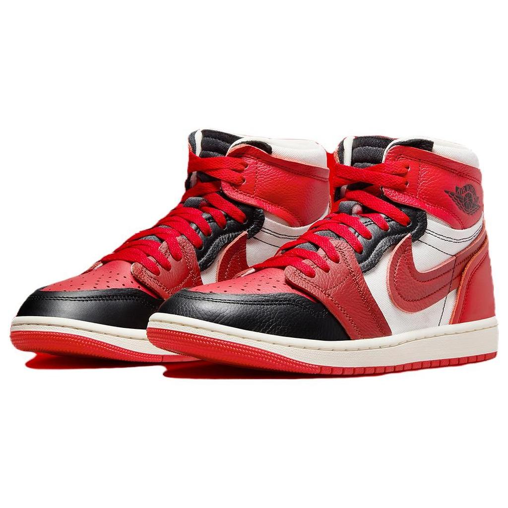 Air Jordan 1 High Method of Make Sport Красные женские кроссовки Dune-Red Black Sail FB9891-600