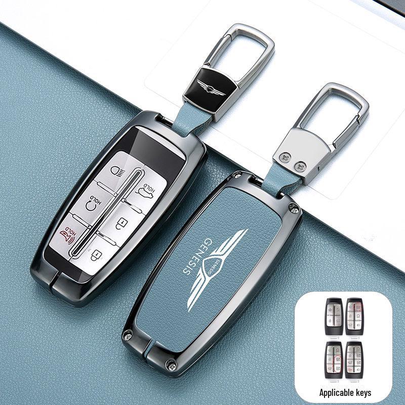 Genesis Car Key Cover for GV70, G80, GV80, G90 - Metal Protective Shell