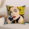 Fashion POP Comic Portrait Pillow Case Office Cushions Suitable For Sofa Car Bedroom Decorative Cushion Cover