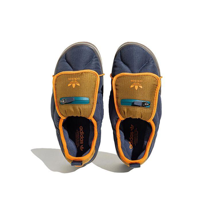 Adidas Темно-синие кроссовки унисекс Puffylette Shadow Blue Bronze-Straighter Orange IF3956
