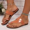 Fashion 2025 Fashion Ladies Shoes Pinch Toe Women's Slippers New Outdoor Beach Summer Plus Size Best Seller Soft Bottom Flat Slippers
