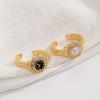 Personality Niche Premium Feel Gilding Golden Watch Opening Ring