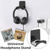 Universal Headphone Stand Adhensive Plastic Wall Mount Hanger Under Desk Headset Rack Holder Support For Gaming Earphone Bracket