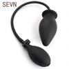 Inflatable Anal Plug Expandable Butt Plug Silicone Massager Sex Toys for Women Men Inflatable Anal Plug Backyard Anal Dildo