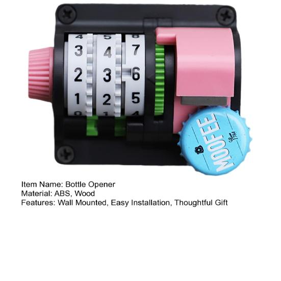 Магнитная открывалка для бутылок, настенный пивной счетчик, открывалка для бутылок, универсальная открывалка для напитков, инструмент для записи напитков