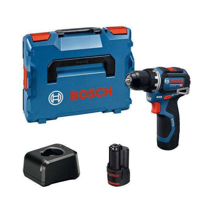 Perceuse-visseuse BOSCH PROFESSIONAL - GSR 12V-32 + 2 batteries GBA 2.0 Ah - chargeur GAL 12V-20, L