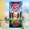 Bayern Munich Soccer Jersey Customized Name Beach Towel Super Soft & Absorbent Suitable for Swimming Gym Camping Yoga Vacation