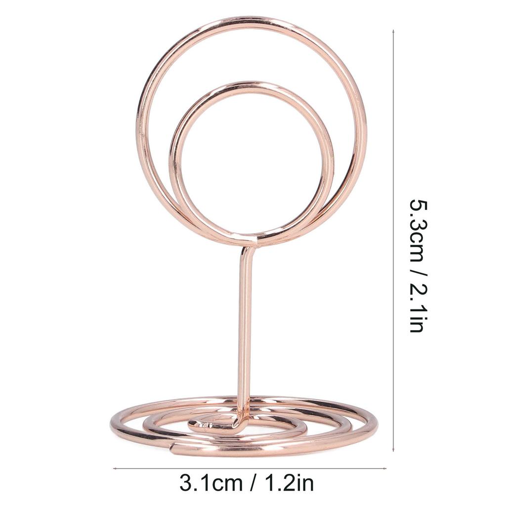 10pcs Table Number Holder Convenient Practical Round Base     Stable Elegant   Home Decoration