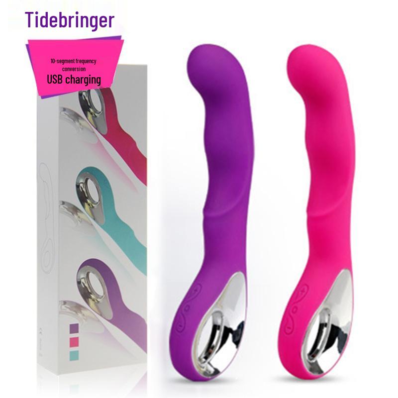 Langchao Rechargeable 10-Frequency Vibrator - Strong Shock, Water-Resistant, Intimate Adult Toy for Women