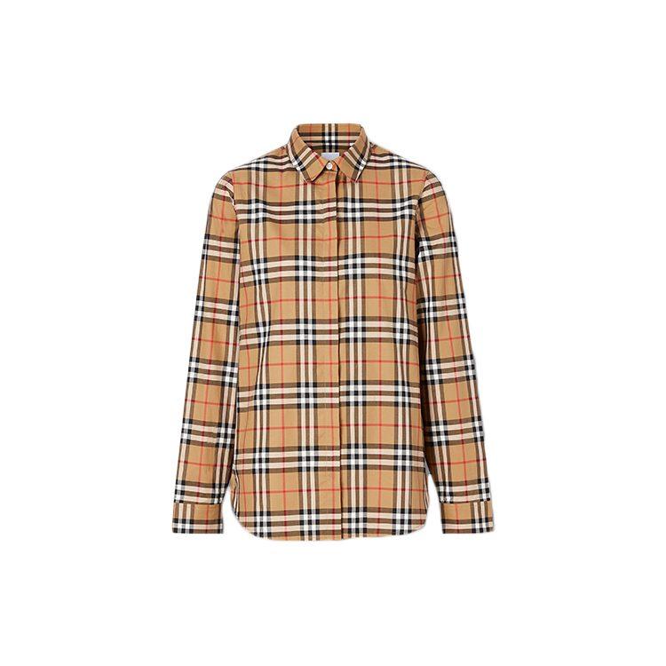 Burberry Рубашка Женская Классический Стиль Желтая 8014010