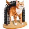 Arch Pet Cat Self Groomer With Round Fleece Base Cat Toy Brush Toys For Pets Scratching Devices