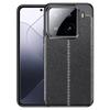 For Xiaomi 15 Case Litchi Texture TPU Flexible Phone Cover,Black