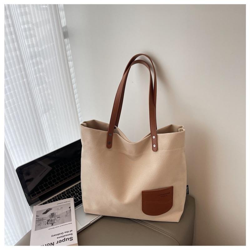 Вместительная сумка-тоут, простая и легкая наплечная сумка, женская осенняя новая повседневная наплечная сумка