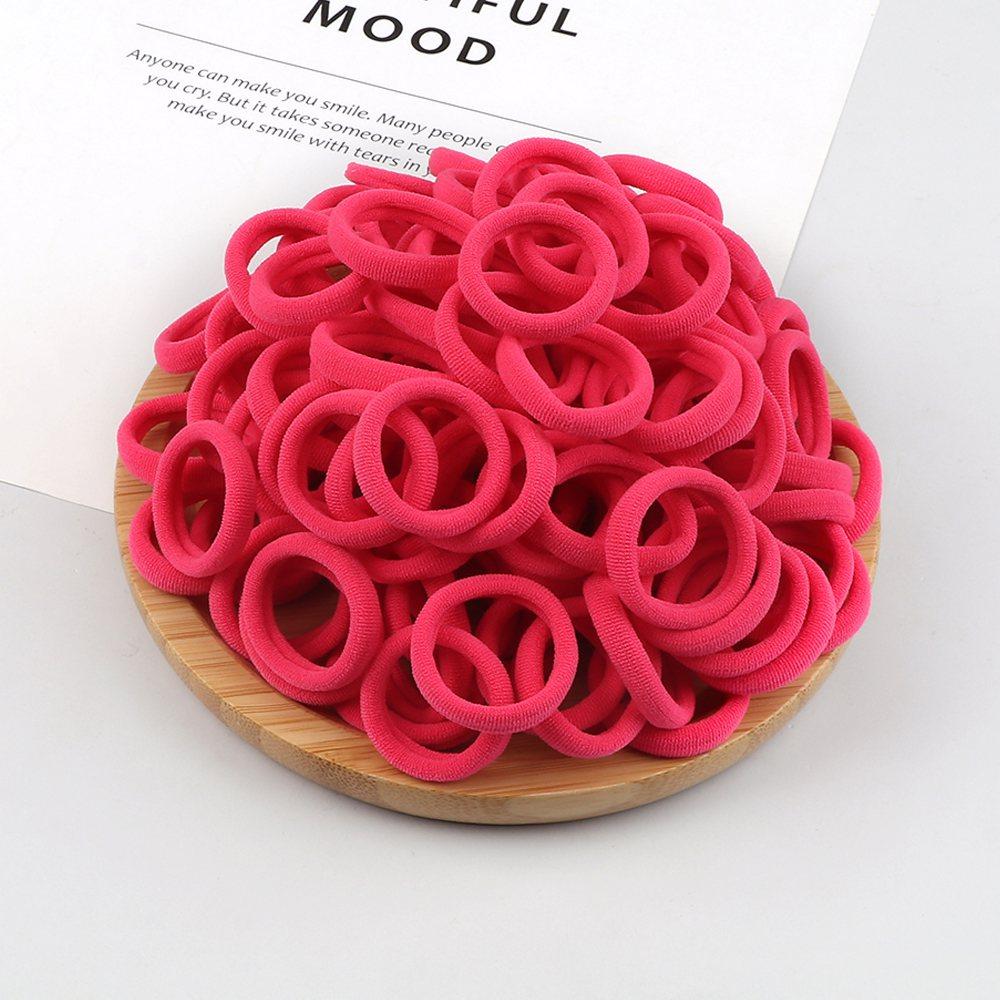 20/30/50/100/200pcs Colorful Hairband Black Grey Rubber Band Nylon Hair Elastic Ponytail Hairstyle Scrunchies Hair Accessories