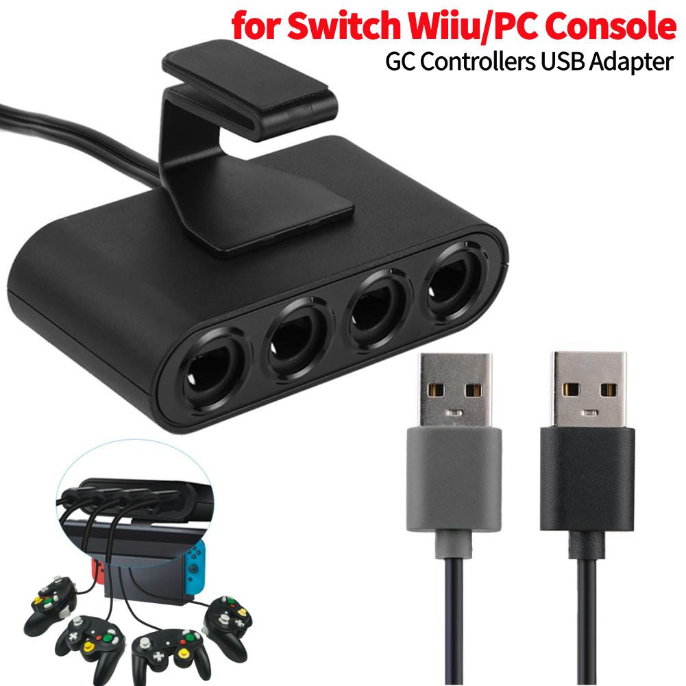 4 Ports Converter For GameCube GC Controllers USB Adapter Converterfor Nintend Switch GC/Wiiu/PC 91*48*25mm