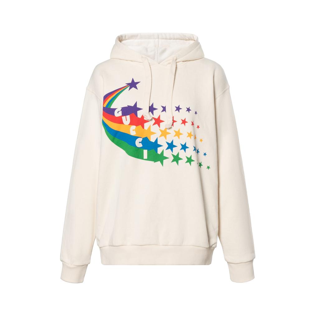 Gucci Толстовки Женские Бежевые С Капюшоном Несъемный Средняя 615061-XJDF7-9230