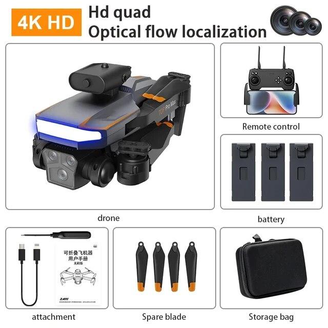 Новый P18 RC Drone ESC 8K HD Двойная камера Бесщеточный оптический поток позиционирования WIFI FPV Препятствия Избегание квадрокоптер Игрушечный самолет Детский подарок