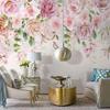 Nordic 3d Wallpaper Ручная роспись Романтические цветы Фотообои Гостиная Спальня Декор 3d Настенная живопись