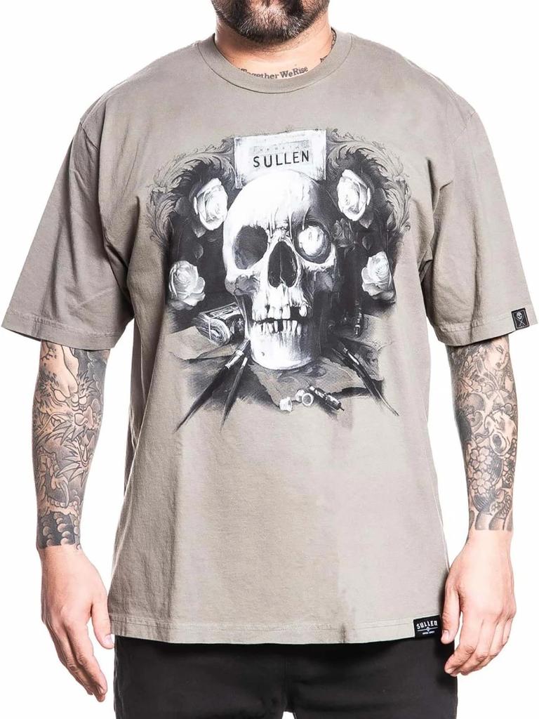 Sullen Men's Immortal Short Sleeve One Ton T-shirt Tops Tees Unisex Relaxed Fit Heavy Weight Tee
