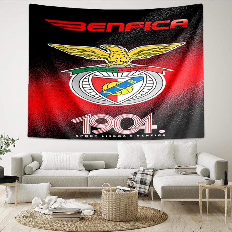 1PC Ben Football Crest Printed Tapestry Room Decoration Wall Hanging for Living Room Bedroom, dormitory, Birthday and Christmas gifts