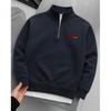 26 American Bear Letter Print Fashion Hoodie Loose Versatile Stand Collar Zip Top