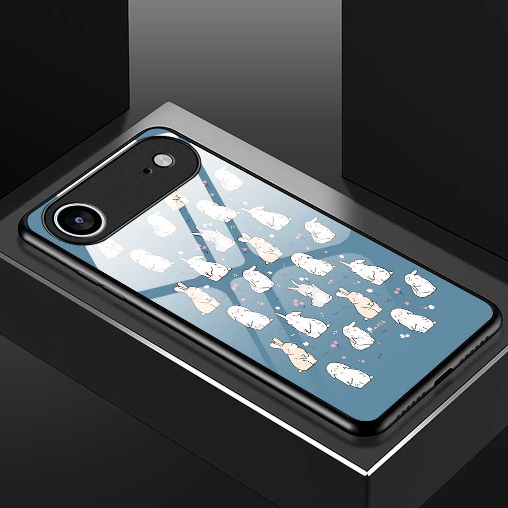 Для iPhone 17 Air Чехол ПК ТПУ Закаленное стекло Печать с рисунком Ударопрочная Задняя крышка для телефона