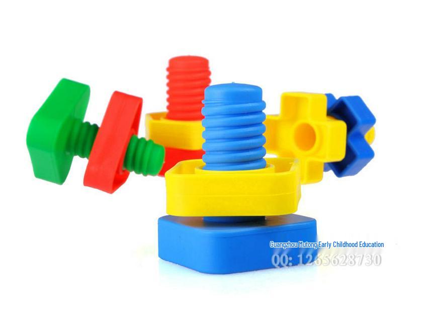 Развивающая игрушка для малышей «Сопоставление винтов и болтов» (1-3 года) - Настольные сборочные блоки и обучающее пособие