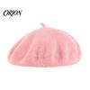 Классический зимний берет женская шерстяная шляпа, элегантная однотонная легкая складная шляпа-кепка, мягкий дышащий головной убор из смесовой ткани для женского наряда на свидание